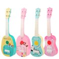 thumbnail image 3 of Bewildely Regalo para niños, exquisita guitarra ukelele para exploración Musical, ukelele, instrumento Musical, tacto Juguetes Educativos Conejo rosa, 3 of 6