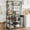 Rustic Gray, variant on DSstyles Rustic Brown 7-Tier Baker's Rack with Power Outlet, MDF, Industrial Coffee Bar Station