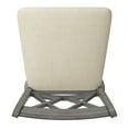 thumbnail image 4 of Weston Home Sheena Double X Back 24-inch Counter Height Wood Swivel Stool, Antique Grey, 4 of 6