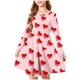 thumbnail image 5 of TaTaai Valentine Heart Print Long Sleeve A-Line Skater Dress, Valentine's Day Gift, Casual Party Twirly Dress Gift, 5 of 5