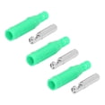 thumbnail image 1 of Terminal Binding Post, Brass Banana Socket Wear Resistant Strong Connectivity  Electrical Conductivity 10 Set 24A  For Multimeter Test Leads Ends Green, 1 of 8