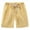 Yellow, variant on Otqutp Summer Children Kids Boy Girl Linen Casual Shorts Elastic Waist Pants Clothes