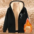 thumbnail image 5 of Bibifish Womens Fleece-Lined Full Zip Hoodies With Butterfly Print Hoodies With Side Pockets Relaxed Fit Casual Spring Daily Warm Wear Pullover Tops, 5 of 5
