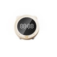 thumbnail image 1 of Altavoz compatible con Bluetooth Bearachild reloj despertador escritorio pantalla LCD blanco, 1 of 6