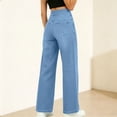 thumbnail image 5 of Tsivenald Womens Jeans High Waist Wide Leg Jeans Soft Stretch Pull On Denim Jeans Comfort Elastic Waist Loose Trouser Pants for Women, 5 of 8