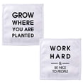 thumbnail image 1 of WIRESTER 2 Pack Living Fashions Kitchen Towels for Bath Kitchen Hand Towel, Drying Dishes Kitchen Wash Clothes and Dish Towels- Grow Where You Are Planted Work Hard And Be Nice To People, 1 of 6
