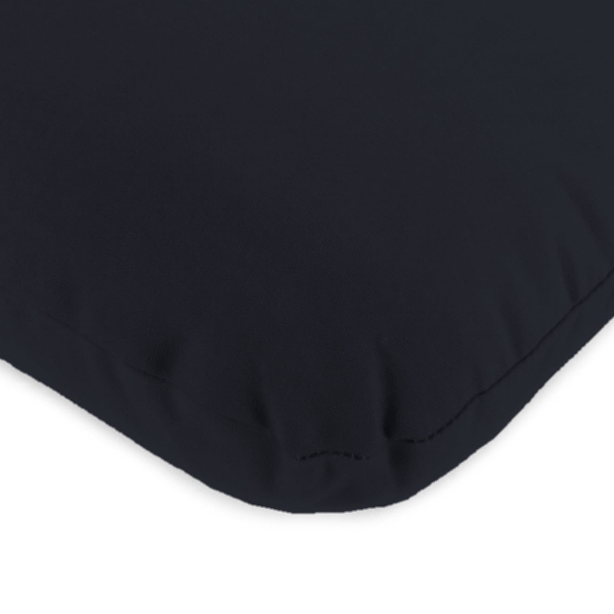 Jordan Manufacturing 45" x 22" Veranda Navy Solid Rectangular Outdoor Chair Cushion with Ties and Hanger Loop