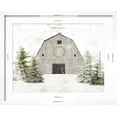 thumbnail image 5 of Art.com Holiday Barn Art Print by Katie Pertiet, White Frame Wall Art, 21" x 17", 5 of 5
