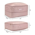thumbnail image 2 of Unique Bargains 1 Pack Clothes Storage Bags Moving Bags Pink 21*16.5*12in, 2 of 8