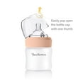 thumbnail image 4 of Yooforea Silicone Coated Glass Baby Bottle, 0M+ Slow Flow Nipple I Anti-Colic, Wide Neck, Stable Base I Medical-Grade Silicone Coating Shatter Protection, BPA BPS PVC Free (2 Pack, 90 ML/3OZ-Honey), 4 of 5