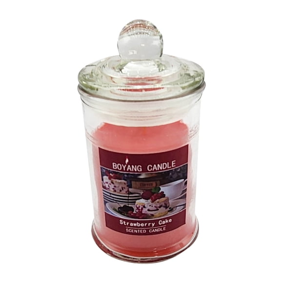 LSLJS 1pc 90g Transparent Soy Wax Scented Candle In Clear Glass Jar, Suitable for Home Decoration and Romantic Gift, Home Kitchen Gadgets Accessories