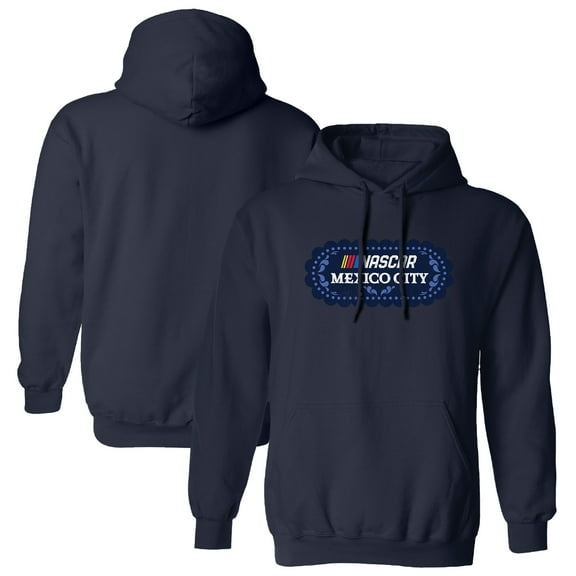 Men's NASCAR Navy Mexico City Race Logo Pullover Hoodie
