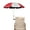 Red, variant on Chair Umbrella with Clamp,46 inches UPF 50+ Clip on Parasol for Patio,Beach Chairs,Strollers,Wheelchairs,Golf Carts