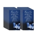 thumbnail image 1 of 50 tarjetas de condolencia, tarjetas de oración para funerales, centro de mesa multifuncional con mensajes reflexivos para servicios funerarios y azul, 1 of 8