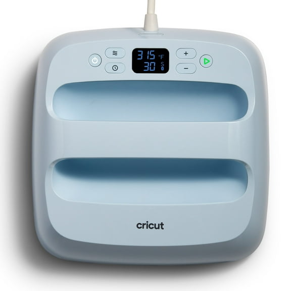 Cricut EasyPress 3 - 9 in x 9 in - Bluetooth-Enabled Handheld Heat Press Machine, Blue