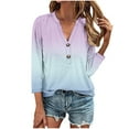 thumbnail image 2 of LiMoi Summer Tops for Women Trendy 3/4 Length Sleeve Womens Tops Plus Size Cheap Plus Size Cotton Tops for Women Loose Fit Womens Tie Dye Tops and Blouses items ordered by me, 2 of 5