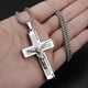 thumbnail image 2 of Collar Amuleto Oración Yashi Hombre Cruz Católica Dorado Vintage, 2 of 5