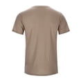 thumbnail image 3 of Men Summer Tops Turtleneck Men Petite Mens Clothes Fall Trendy Lady Athletic Shirt Print T Shirts Spandex Fitted Shirts Workwear Polyester Shirt Mens Casual Turtleneck Tee Slim Work M Khaki 2XL, 3 of 7