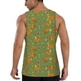 thumbnail image 3 of Easygdp Squirrel And Nuts Men's Tank Top, Sleeveless Muscle T Shirts, Breathable, Quick-Dry, Loose for Gym, Running, Fitness - Small, 3 of 9