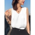 thumbnail image 5 of ZANZEA Women Sleeveless Satin Silk Tank Tops Summer Camisole V Neck Basic Blouse, 5 of 6