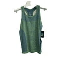thumbnail image 2 of Nike Dri-Fit Tank Top - Women's Deep Royal Blue/Action Green, XL, 2 of 8