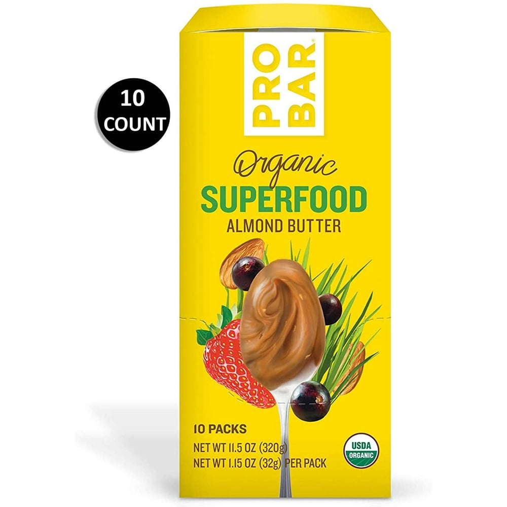 PROBAR Nut Butters, Superfood Almond Butter, NonGMO, GlutenFree, USDA Certified Organic
