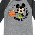 thumbnail image 3 of Disney - Game Face Basketball - Toddler & Youth Raglan Graphic T-Shirt, 3 of 4