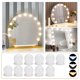 thumbnail image 1 of Kit de luces LED para espejo Hollywood Glamour, 10 bombillas regulables, 3 temperaturas de color, sin espejo, 1 of 5