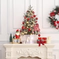 thumbnail image 6 of Yartaka 3 ft 8 Mode Pre-lit Artificial Mini Christmas Tree with Lighting Snowman Base, Green, 6 of 8