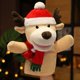 thumbnail image 1 of Muñeco de mano de alce con boca que se puede abrir, muñeco de tela, juguete de peluche, regalo de Navidad para padres e hijos BRILLAR Rojo Verde, 1 of 5