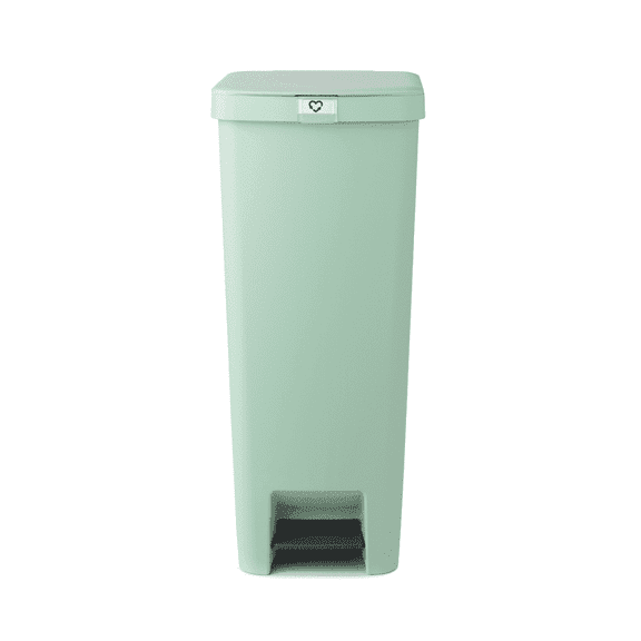 Brabantia StepUp Step On Trash Can, 10.6 Gallon (40 Liter) Jade Green