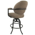 thumbnail image 2 of Swivel Tilt Counter Metal Bar Stool 26" M-70 - Basin Beige Fabric - Coffee, 2 of 3
