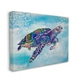 thumbnail image 2 of Stupell Industries Beautiful Sea Turtle Swimming Stippled Water Splashing, 40 x 30, Design by MB Cunningham, 2 of 5
