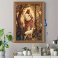 thumbnail image 4 of Jesus Carrying Lamb Canvas Wall Art 15.75x11.81 Inches, 4 of 8