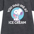 thumbnail image 2 of Peanuts - You Had Me At Ice Cream - Youth Girls Fleece Dress, 2 of 5