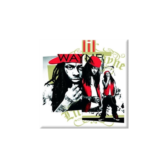 Lil Wayne Red Cap Montage Fridge Magnet