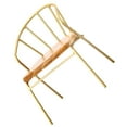 thumbnail image 4 of HOMEMAXS Golden Miniature Chair with Metal and Wood for Decorative Mini House Realistic Doll Furniture 2.5x3.5 Inches, 4 of 8