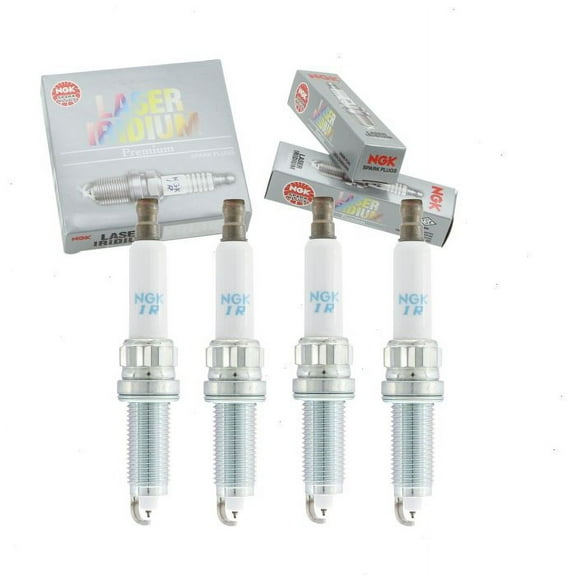 4 pc NGK 91874 Laser Iridium Spark Plugs for Ignition Wire Secondary