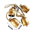 thumbnail image 2 of TAIAOJING Handicrafts Shabby Chic Country Style Rustic Metal Hanging Giant Cow Bells Set Of 4 Iron Bells, 2 of 6