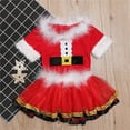 thumbnail image 7 of CUZIBR Christmas Children Kids Girls Teenagers Outfits Sets Funny Santa Clothing Sets Cozy Stylish Dailywear For Toddler,Red,15-16 Years, 7 of 7