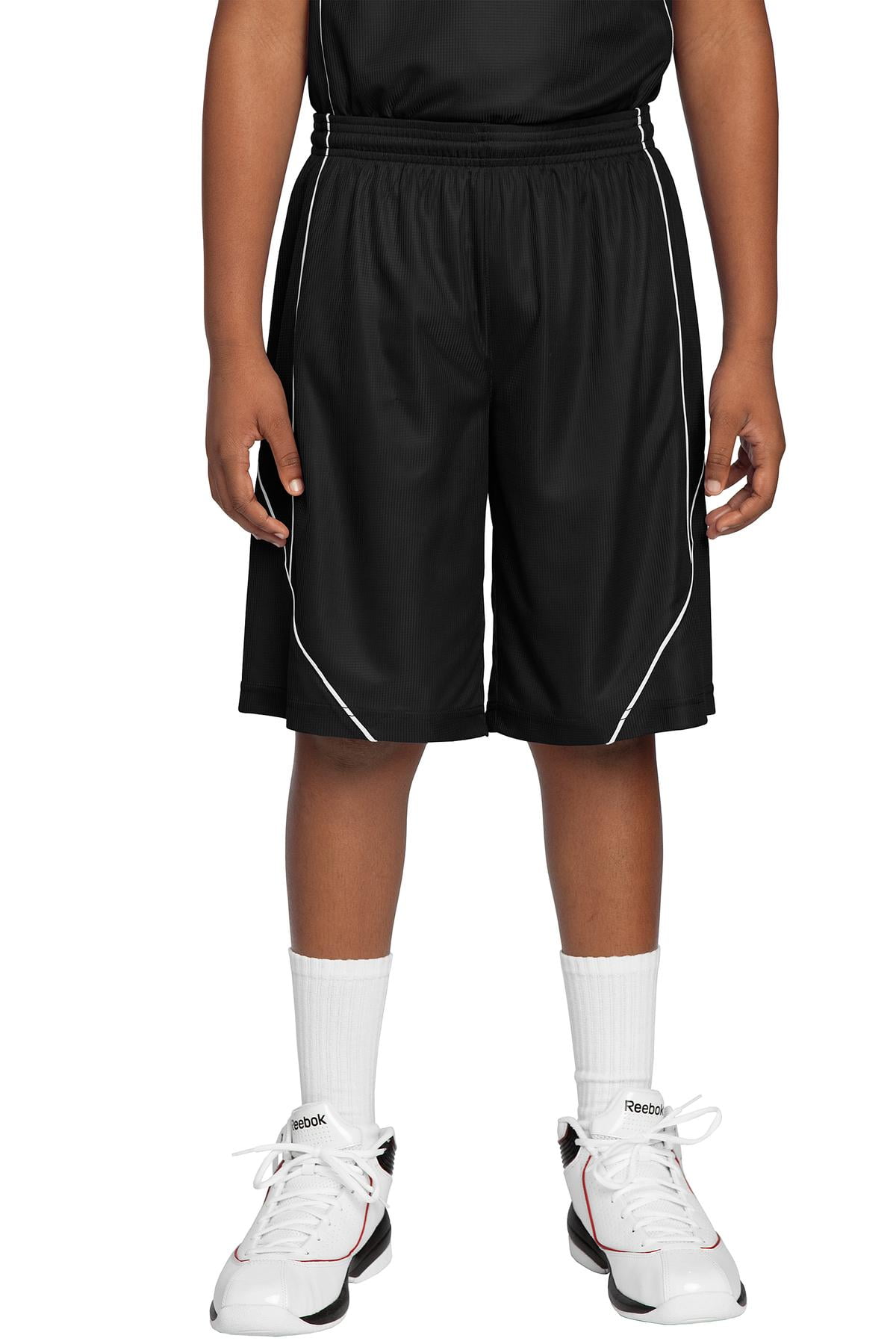 Sport-Tek Boys PosiCharge Mesh Reversible Spliced Short