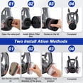 thumbnail image 6 of XAirClad Full Face Reusable Respirator Mask 6800 6001 40MM N95 Silicone 1 Pack, 6 of 7