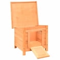 thumbnail image 2 of Casa para gatos VidaXL para exteriores, madera maciza marrón/verde, resistente a la intemperie, 2 of 9