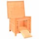 thumbnail image 2 of Casa para gatos VidaXL para exteriores, madera maciza marrón/verde, resistente a la intemperie, 2 of 9