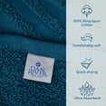 thumbnail image 4 of Dan River Bath Sheet 1 pack 40x80 in Soft Absorbent and Quick Dry jumbo Cotton Towel - Opal Blue, 4 of 8
