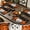 Black 1, variant on MIZHONA Halloween Placemats Set of 4,Horror Pumpkin Linen Table Mats for Table Decorations 12x18 in
