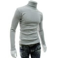 thumbnail image 2 of Pull Col Roulé Thermique Ajusté Basique Décontracté pour Hommes, 2 of 4