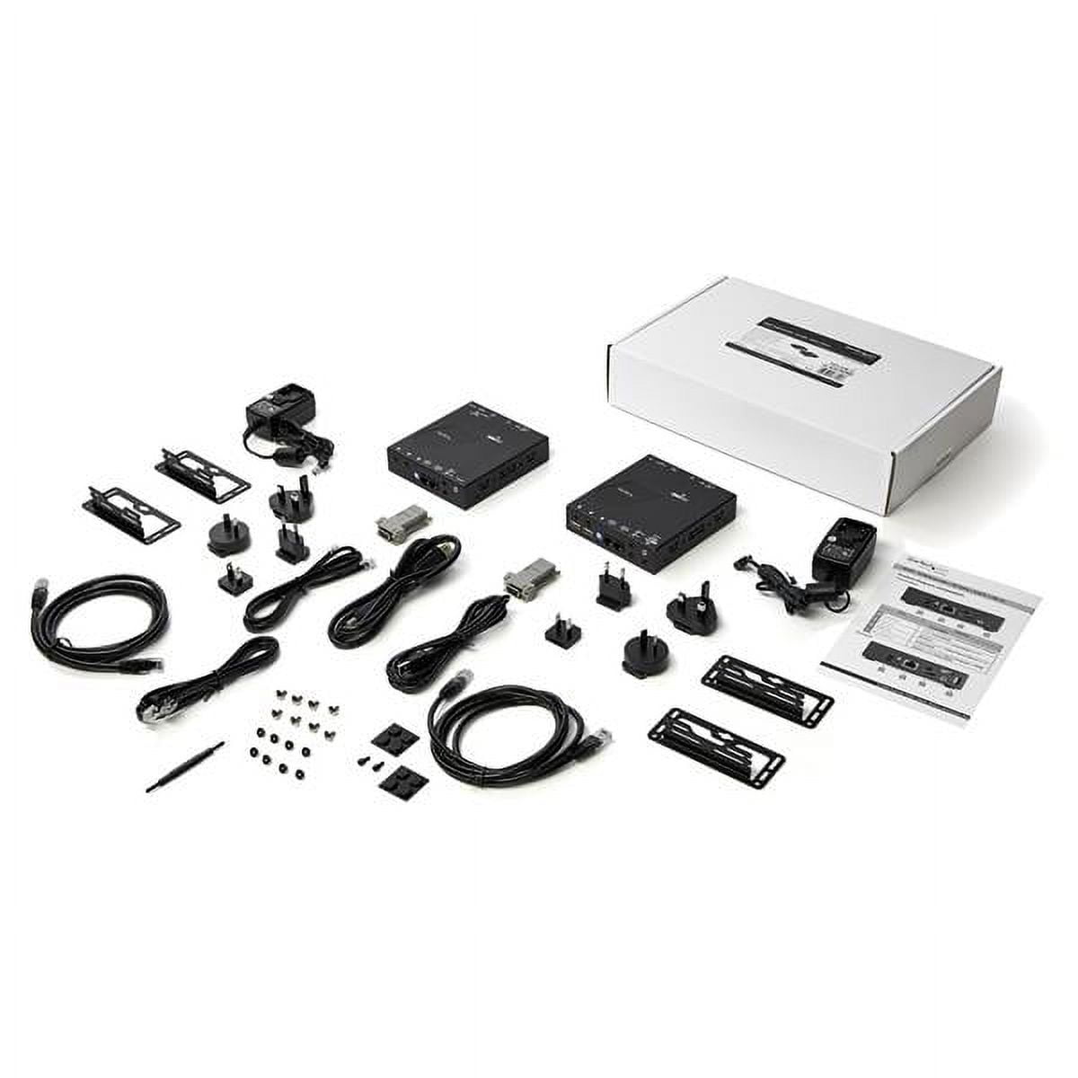 Startech HDMI KVM Extender over IP Network - 4K 30Hz HDMI and USB over IP LAN or Cat5e/Cat6 Ethernet (100m/330ft) - Remote KVM Console - HDMI KVM Extender over IP transmitter & receiver kit remotel...