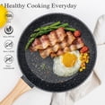 thumbnail image 3 of Juego de utensilios de cocina SODAY, granito negro, antiadherente, inducción, 12 unidades, 3 of 7