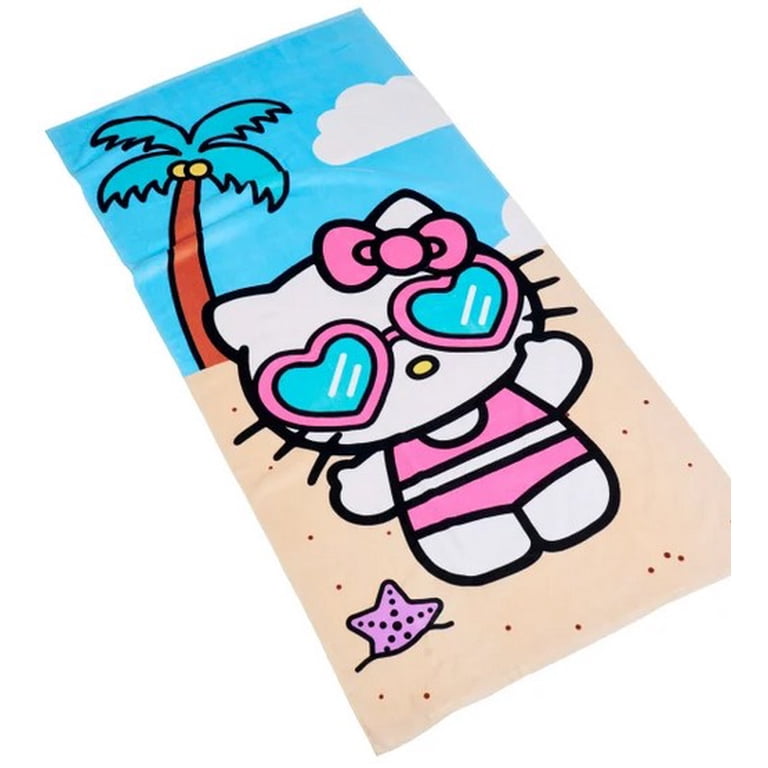 Character Outdoor Picnic Blanket with Beach Towel Set Hello Kitty